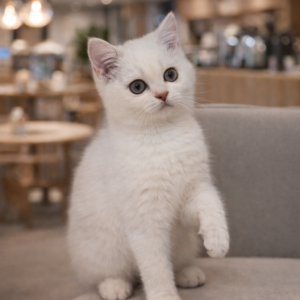 英國短毛貓（公）｜白色(已有家)